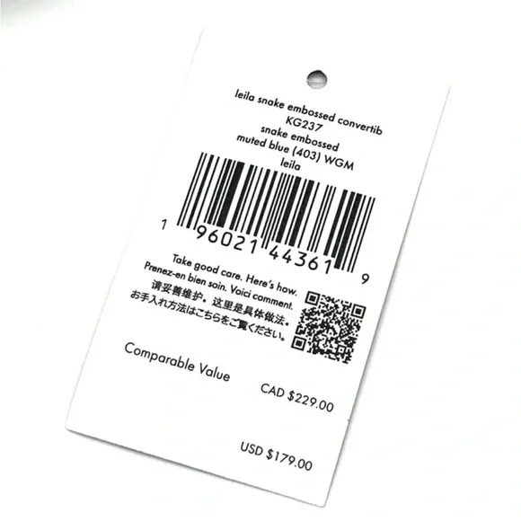 Kate Spade Leila Convertible Leather Mini Pachette Bag Snakeskin Blue - Picture 9 of 9